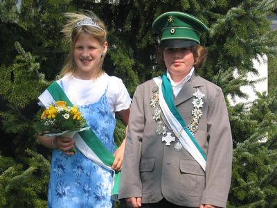 Kinderkönigspaar 2006/2007 Jonas Drilling und Lisa-Marie Sauerwald