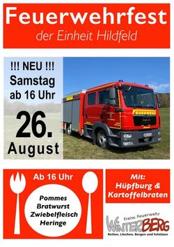 Einladung zum Feuerwehrfest 2023