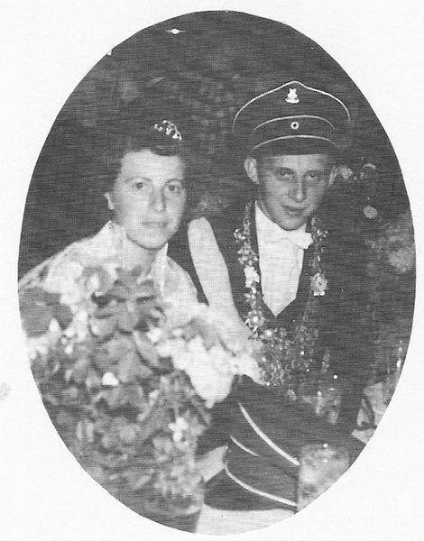 Königspaar 1956/1957 Heinz und Adelheid Ittermann