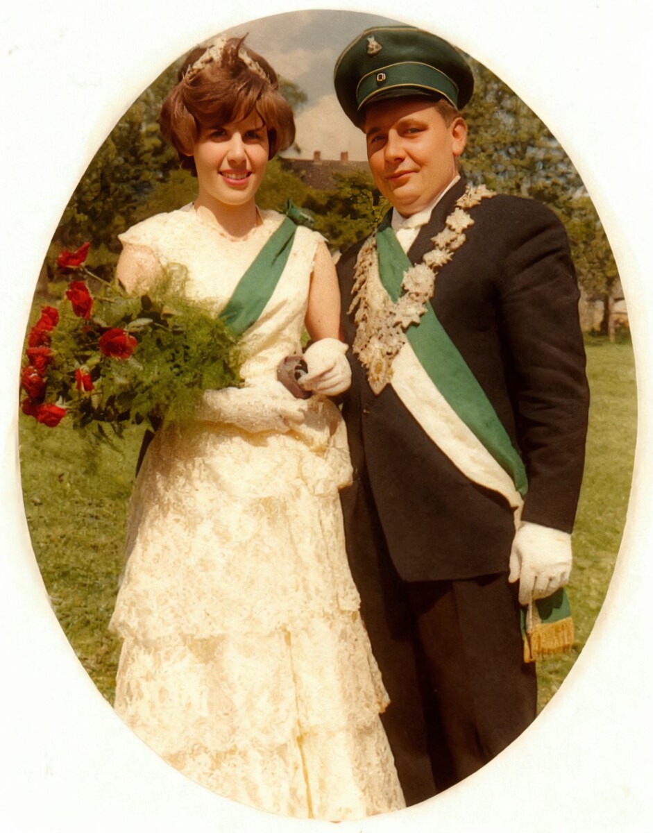 1961/1962 Alfred Herfort† und Christel Appelhans geb. Padberg (Niggen) Königspaar