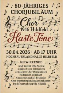 80 Jahre Chor Jubiläum