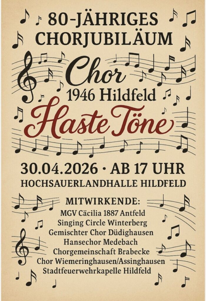 80 Jahre Chor Jubiläum